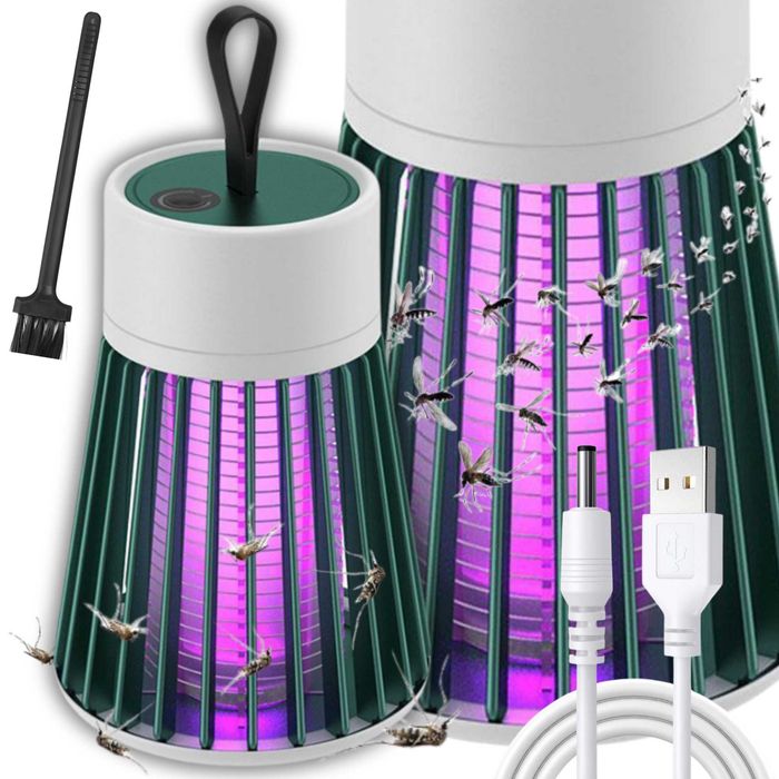 LAMPA OWADOBÓJCZA Na Komary Muchy OWADY Elektryczna PUŁAPKA Skuteczna