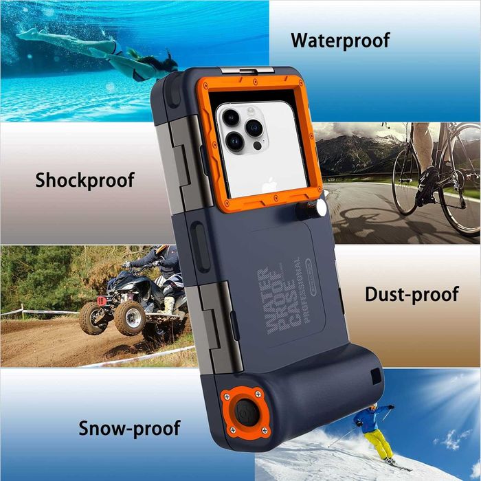 Lanhiem Shellbox etui wodoodporne iPhone Samsung Oppo 4,7-6,8 IPX8 15M