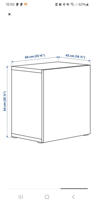 Szafka Besta z drzwiczkami szkło,IKEA
