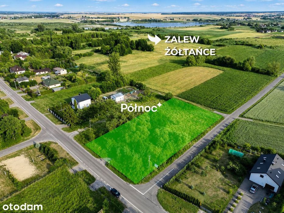 Działka budowlana o powierzchni 2400 m2- Żółtańce