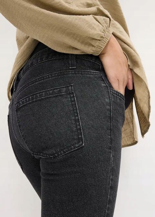 B.P.C ciążowe spodnie jeansowe czarne 46.