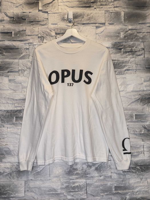 Koszulka Długi Rękaw Opus Biała Logo