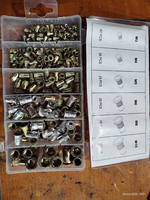 Nitonakrętki, yt-36481, zestaw