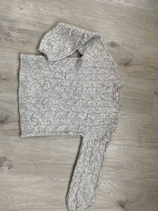 Светр сірий Манго H&M