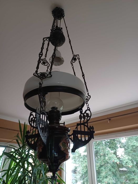 Lampa naftowa antyk stara piękna