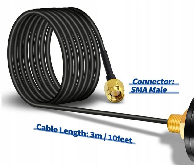 BINGFU 4G LTE Zewnętrzna wodoodporna antena do montażu na ścianie 5 dB