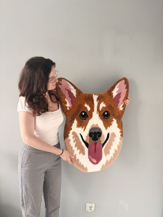 Dywan z twoim zwierzakiem corgi terier buldog york