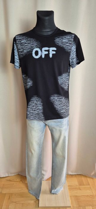 T-shirt, koszulka, męska, premium, lux, luxury, luksusowa, rozmiar M, Off-White