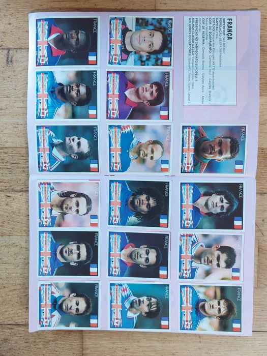 Caderneta de cromos "Eurocup 96" - Completa