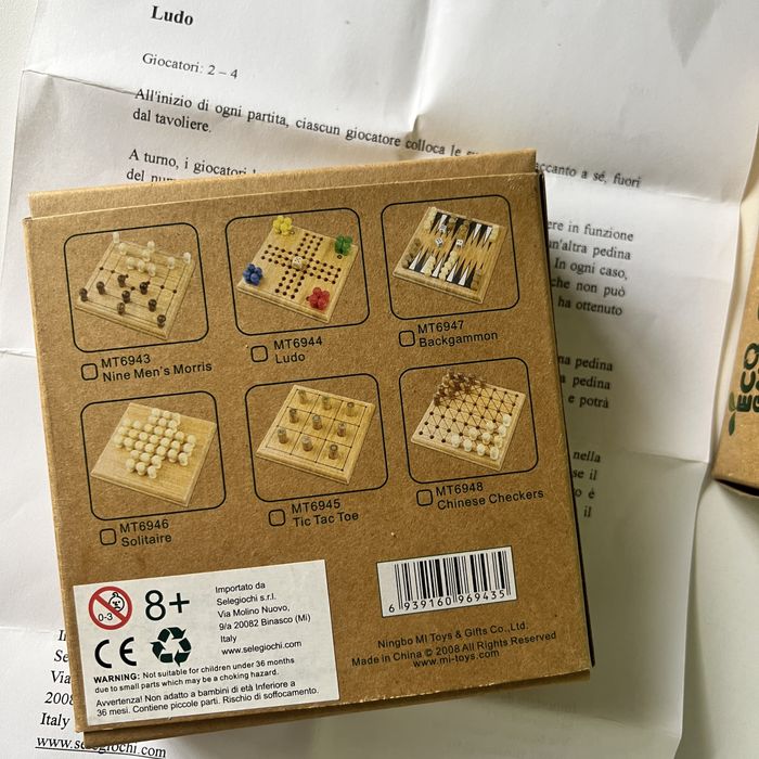 Bamboo Games кишенькові ігри Лудо/Китайські шашки