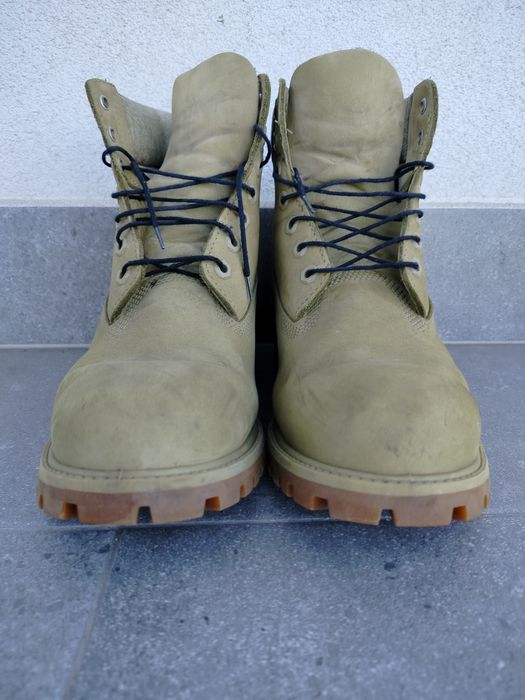 Buty Timberland Premium 6 Inch Boot A1PBA Khaki Nubuk Primaloft 44 W 10W Klasyk