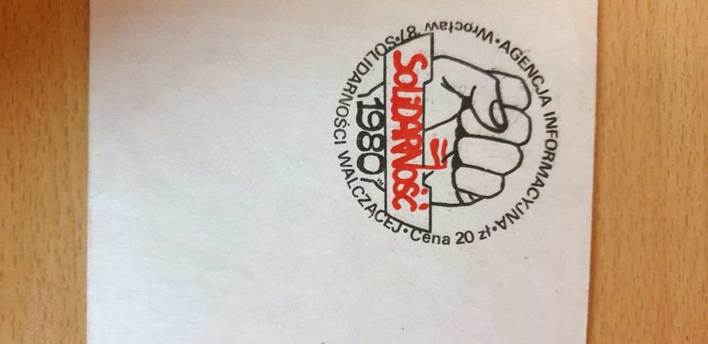 Solidarnosc 1980 oryginalna koperta Agencja Informacyjna .