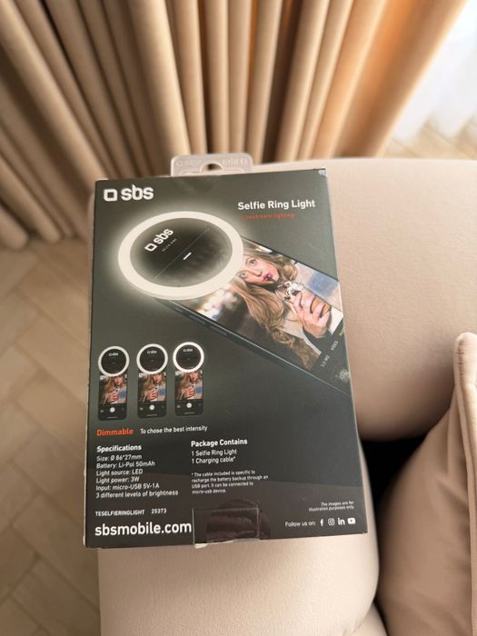 Nowa Selfie Ring Light lampa na przednią kamerę SBS.