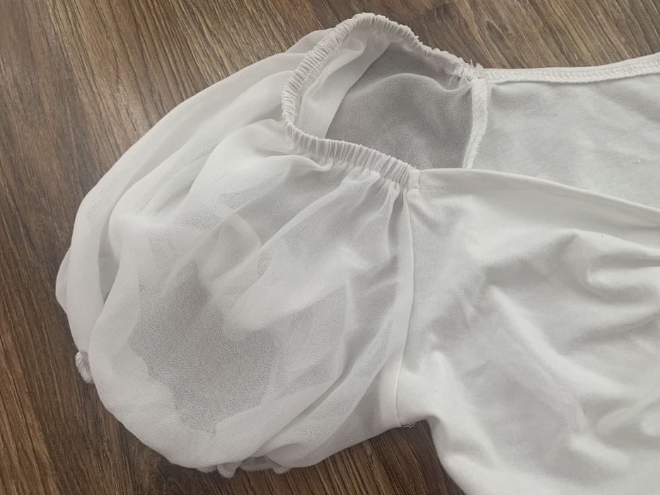 Crop top biały Xs