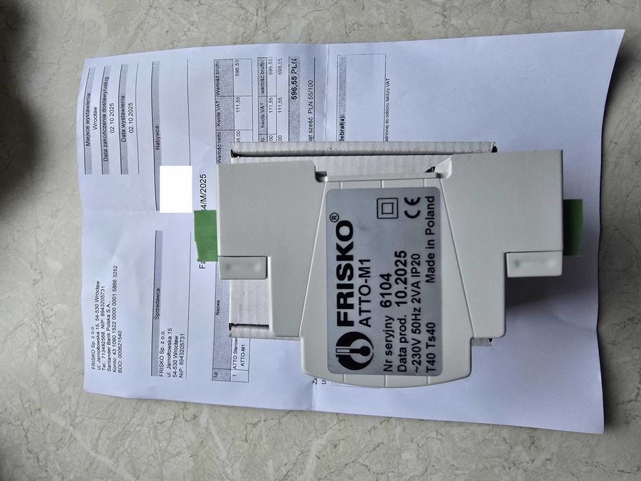 FRISKO ATTO-M1 sterownik regulator pogodowy obwodu CO z mieszaczem