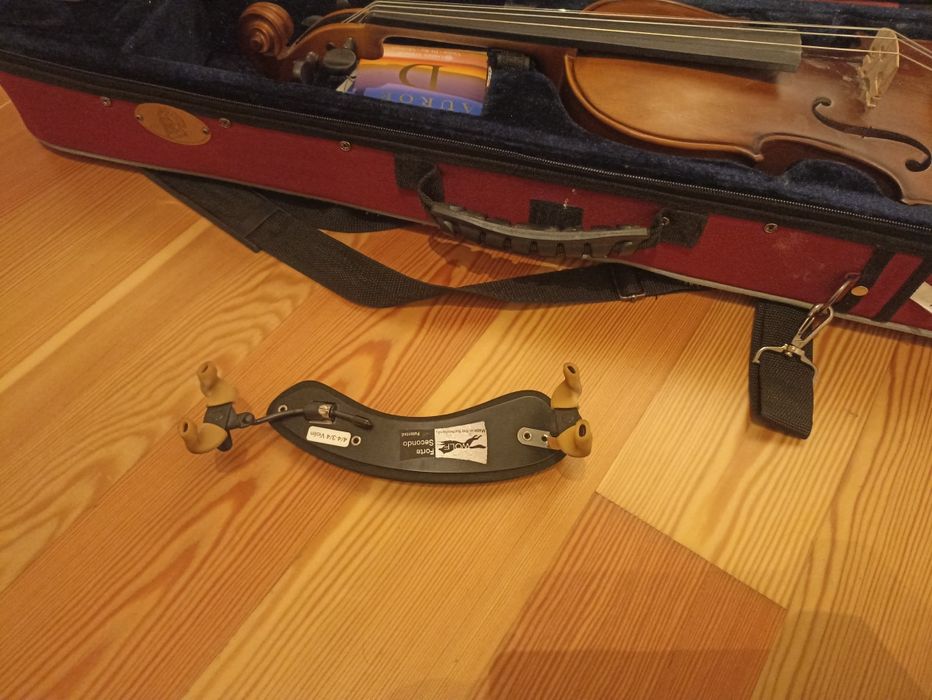 Full-Size Violin (4/4) with Rosin and Extra Strings Included, Plus Shoulder Rest64174426081410121
