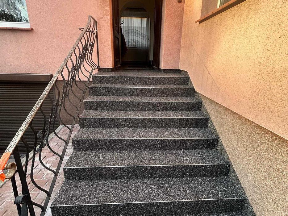 Remonty schodów wejściowych w 1 dzień ! Kamienny Dywan, żywica .