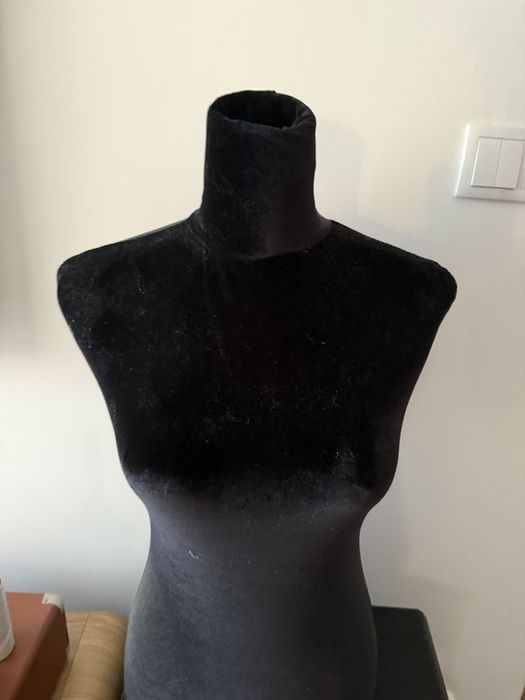 Busto de Costura Feminino Novo Veludo Preto