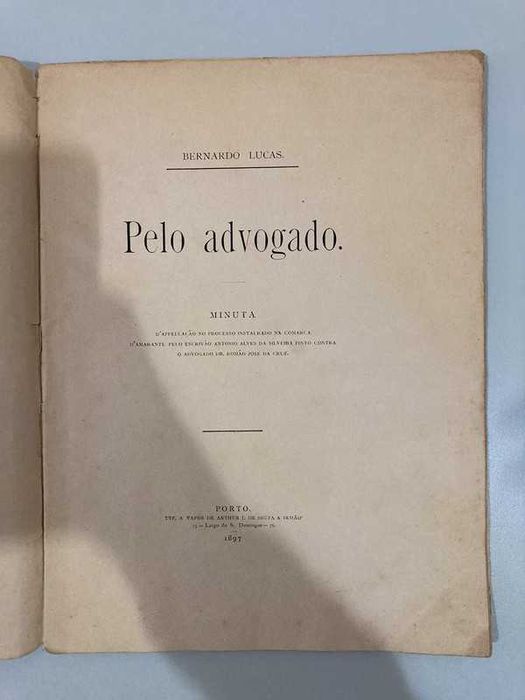 Pelo Advogado. 1897