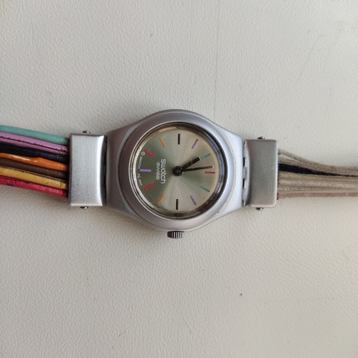 Годинник вінтаж Swatch Swiss Irony Aluminium Patented YSS1006! Робочий