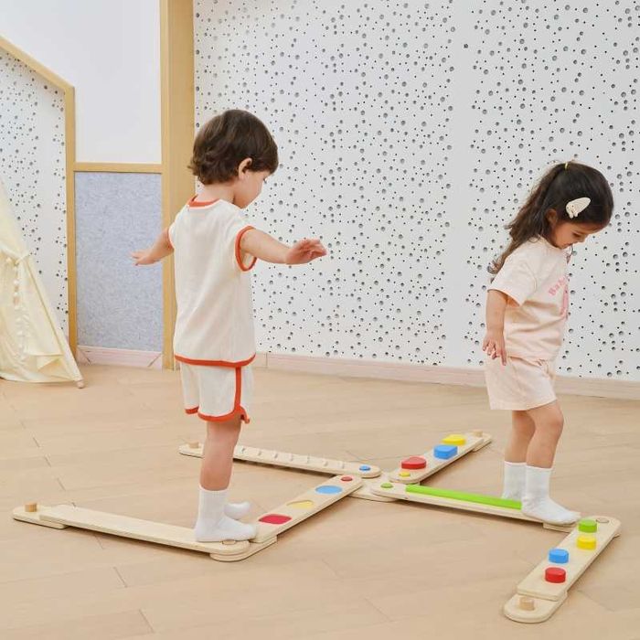 Drewniana Równoważnia Modułowa Tor Ścieżka Sensoryczna