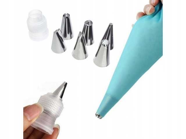 Rękaw cukierniczy z 7 tylkami