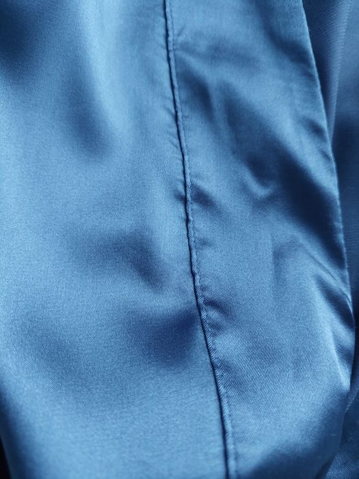 Piękny satynowo koronkowy szlafrok M