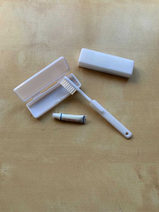 Conjunto de escova de dentes portátil