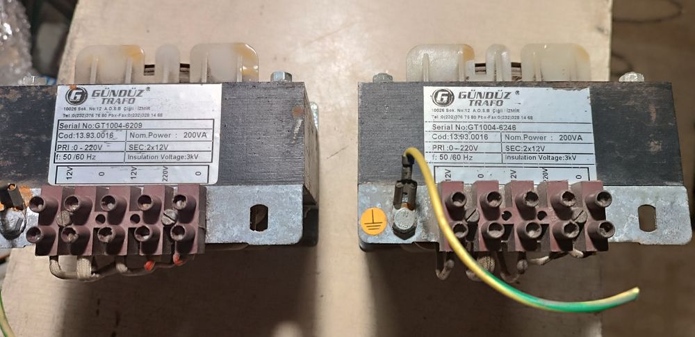 Трансформатор 220v\ 12-0-12v (12\24v)200va