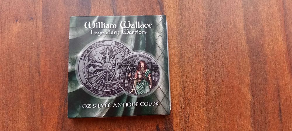 Moeda 1oz "William Wallace - Guerreiros lendários " 500 exemplares