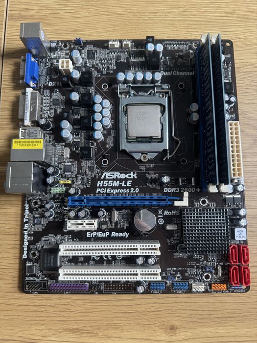 Płyta główna ASRock H55M-LE + procesor i5-650 + 4Gb ram