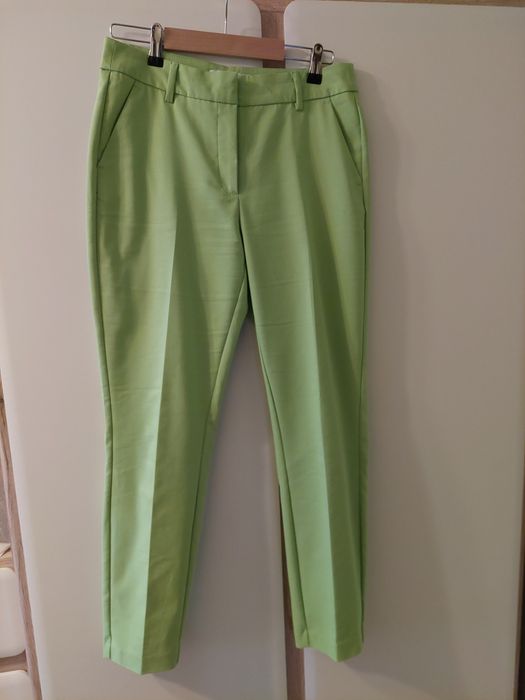 Hit! Eleganckie zielone spodnie, reserved, M/38