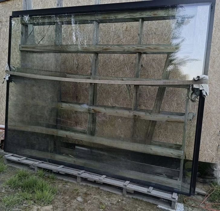 Nowe Duże okno do salonu 3,1x2,3m Szkło hartowane