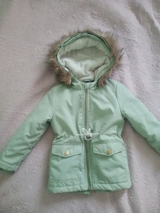 Przejściowa kurtka parka dla dziewczynki 98 jak nowa