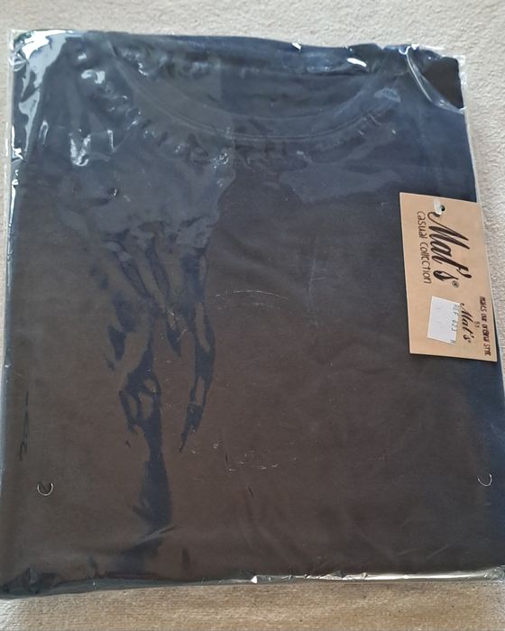 Sweatshirt azul marinho algodao cardado tam M Nova