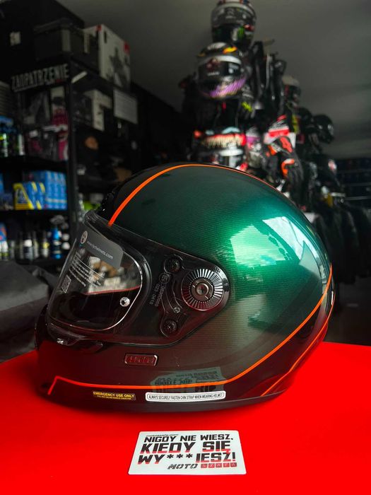 PROMOCJA! Kask motocyklowy HJC V10 HODU GREEN/BLACK 'S 'M/pytaj o rozmiary