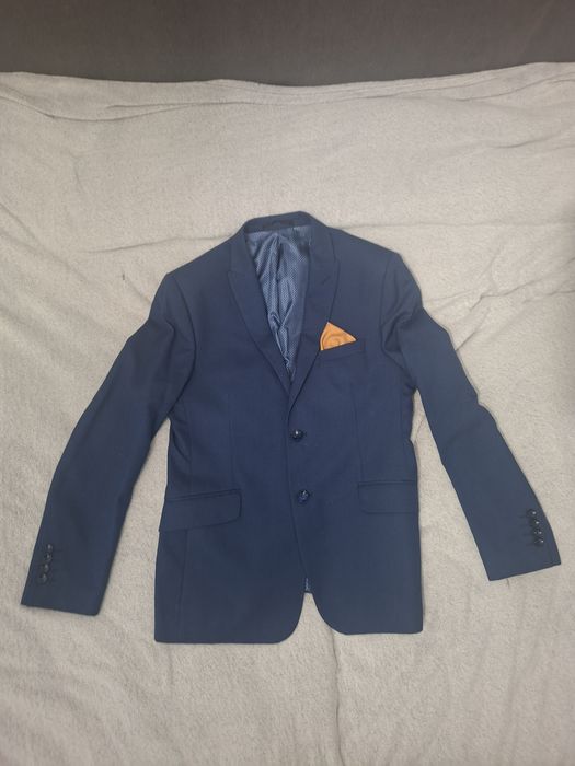 Granatowy Garnitur Niko Lepre M/L