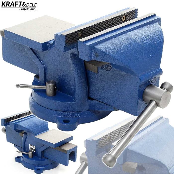 KRAFT&DELE Imadło Ślusarskie 250Mm Obrotowe Z Kowadłem 360° KD1105