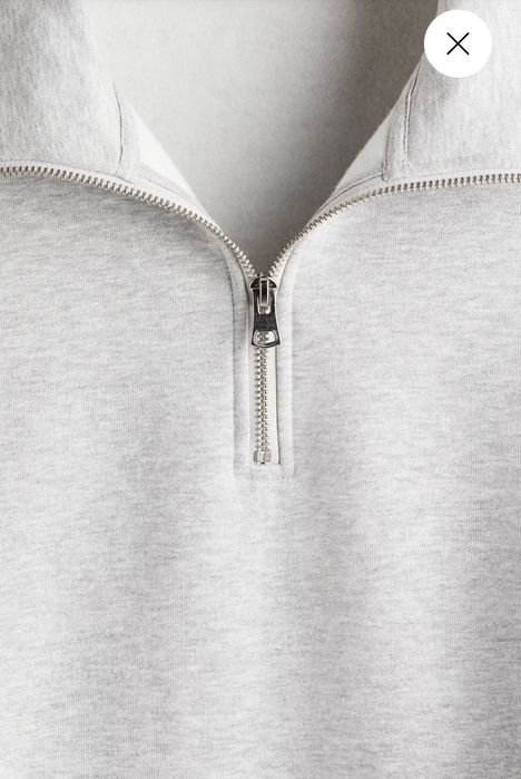 Новий чоловічий светр світшот зіп замок h&m