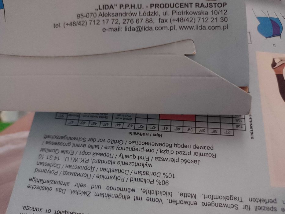 Getry ciążowe L NOWE 3szt.