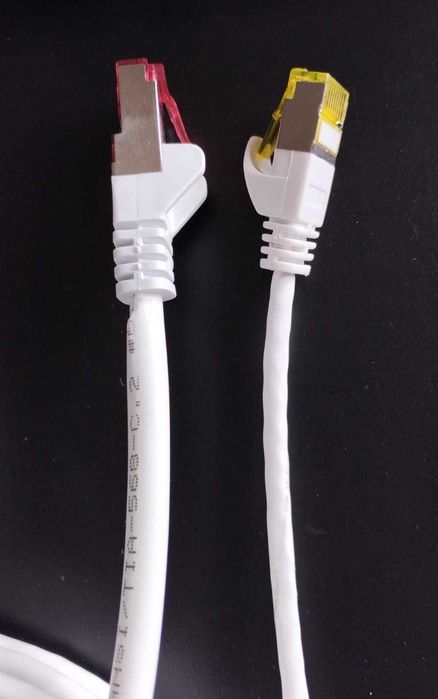 Cabo de rede Ethernet NOVO 20m CAT 7 fino  10 Gbps S/FTP PIMF