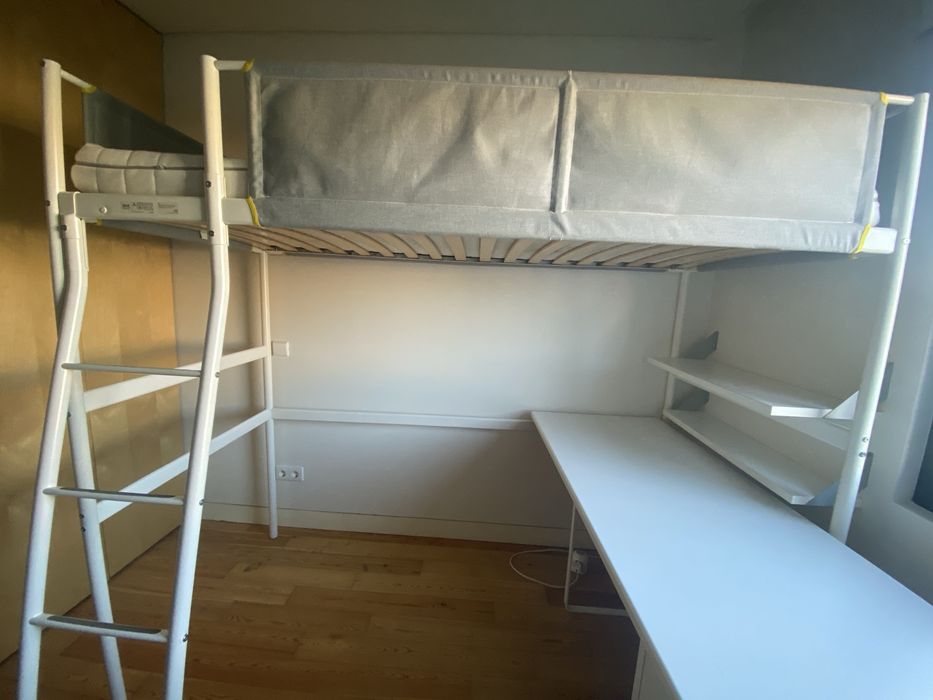 Cama alta beliche IKEA VITVAL