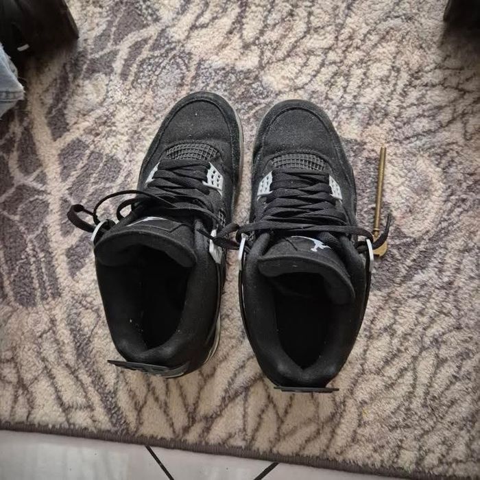 Jordan 4 black canvas