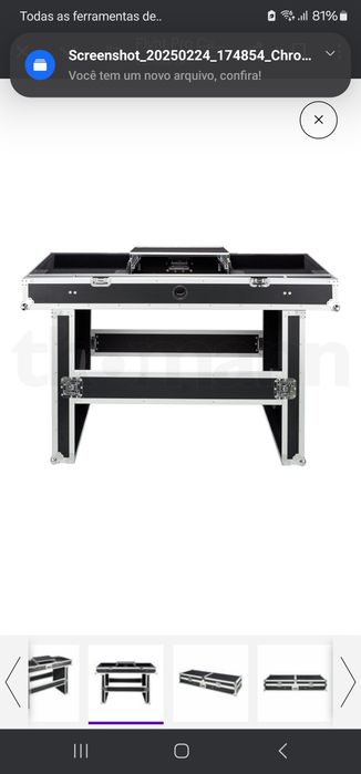 rack cabine dj para mesa e pratos dj