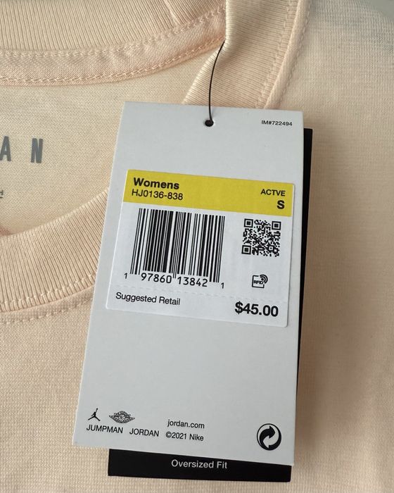 Jordan жіноча футболка оверсайз S оригінал