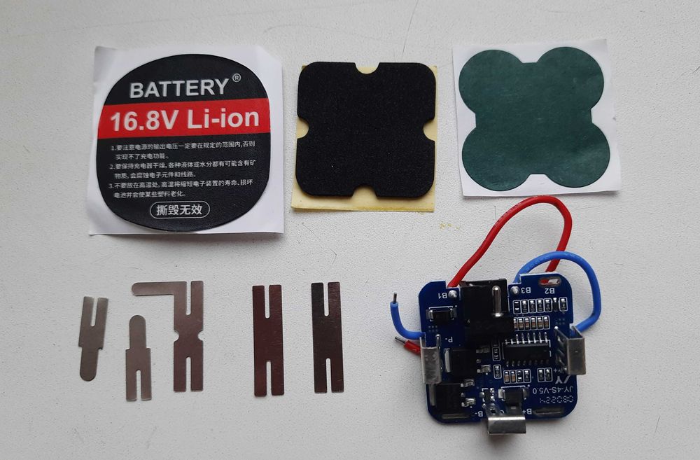 Корпус для акумулятора шурупокрута 4*18650 з BMS