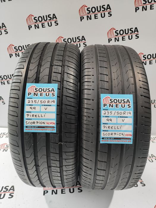 170 Euros 2 pneus semi novos 235-50R19 99V Pirelli - Oferta dos Portes