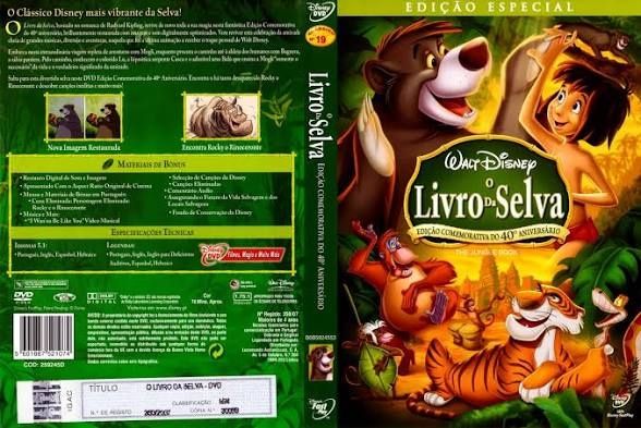 Livro da selva DVD 2 discos edição especial 40 anos - envio grátis