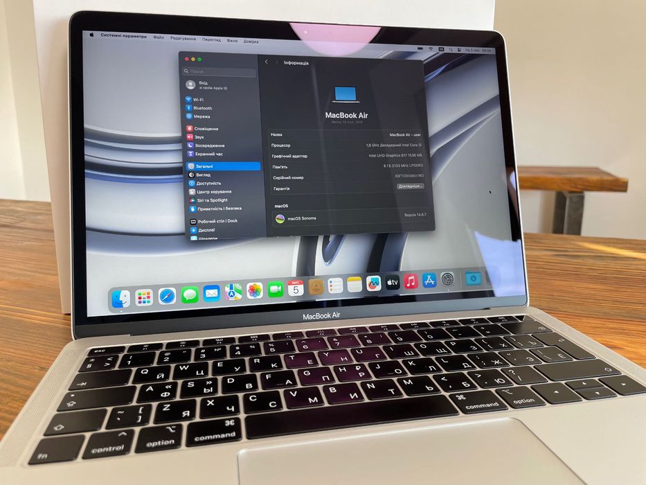 MacBook Air 13 2019 A1932 8/128GB | UA/A | Повний комплект | АКБ 78%