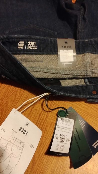 G STAR RAW 3301 Jeansy spodnie